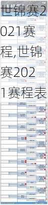 世锦赛2021赛程,世锦赛2021赛程表