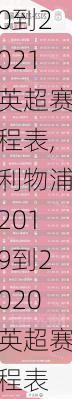 利物浦2020到2021英超赛程表,利物浦2019到2020英超赛程表