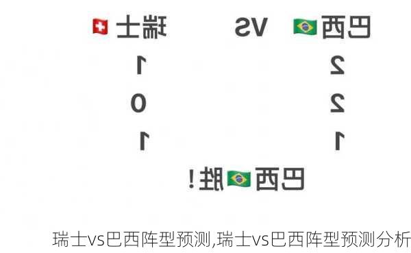 瑞士vs巴西阵型预测,瑞士vs巴西阵型预测分析