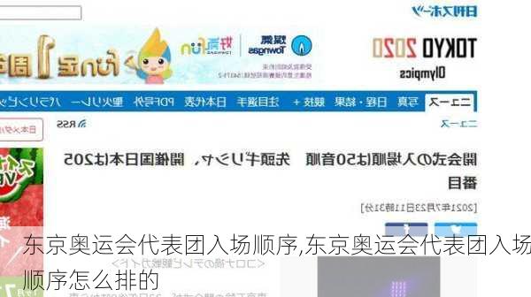 东京奥运会代表团入场顺序,东京奥运会代表团入场顺序怎么排的