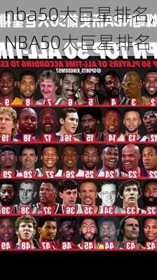 nba50大巨星排名,NBA50大巨星排名