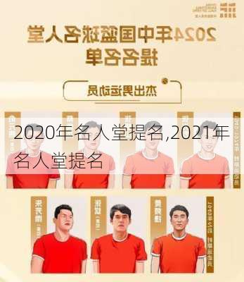 2020年名人堂提名,2021年名人堂提名