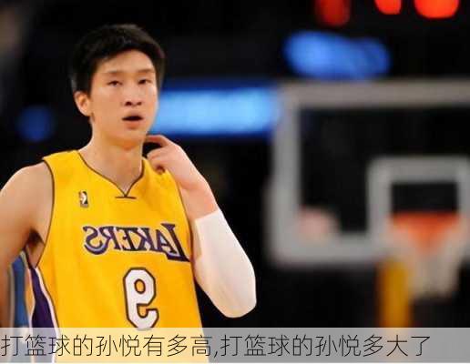 打篮球的孙悦有多高,打篮球的孙悦多大了