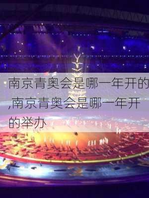 南京青奥会是哪一年开的,南京青奥会是哪一年开的举办