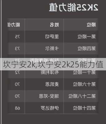 坎宁安2k,坎宁安2k25能力值