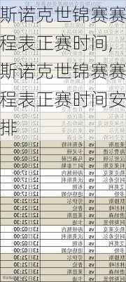 斯诺克世锦赛赛程表正赛时间,斯诺克世锦赛赛程表正赛时间安排