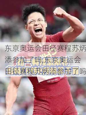 东京奥运会田径赛程苏炳添参加了吗,东京奥运会田径赛程苏炳添参加了吗