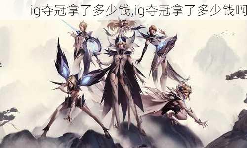 ig夺冠拿了多少钱,ig夺冠拿了多少钱啊
