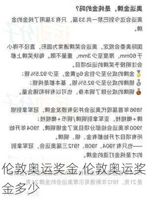 伦敦奥运奖金,伦敦奥运奖金多少