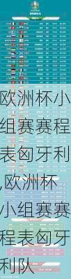 欧洲杯小组赛赛程表匈牙利,欧洲杯小组赛赛程表匈牙利队