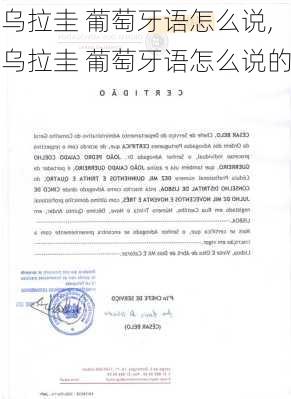 乌拉圭 葡萄牙语怎么说,乌拉圭 葡萄牙语怎么说的