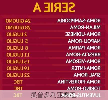 桑普多利亚赛程,
