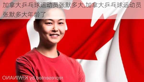 加拿大乒乓球运动员张默多大,加拿大乒乓球运动员张默多大年龄了