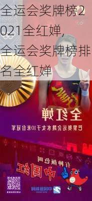 全运会奖牌榜2021全红婵,全运会奖牌榜排名全红婵