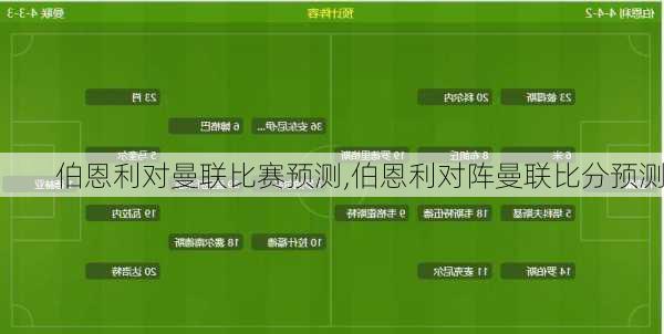 伯恩利对曼联比赛预测,伯恩利对阵曼联比分预测