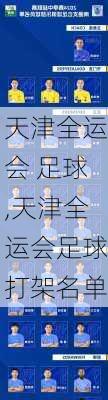 天津全运会 足球,天津全运会足球打架名单