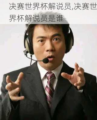 决赛世界杯解说员,决赛世界杯解说员是谁