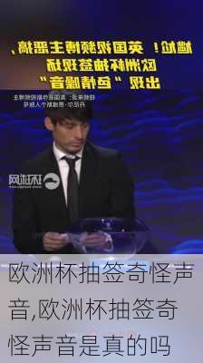 欧洲杯抽签奇怪声音,欧洲杯抽签奇怪声音是真的吗
