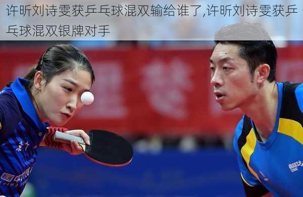 许昕刘诗雯获乒乓球混双输给谁了,许昕刘诗雯获乒乓球混双银牌对手
