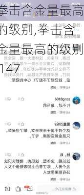 拳击含金量最高的级别,拳击含金量最高的级别 147