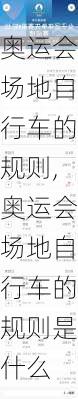 奥运会场地自行车的规则,奥运会场地自行车的规则是什么