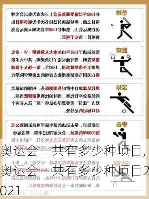 奥运会一共有多少种项目,奥运会一共有多少种项目2021