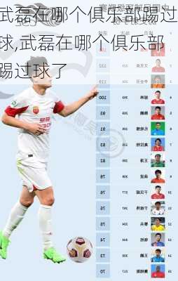 武磊在哪个俱乐部踢过球,武磊在哪个俱乐部踢过球了
