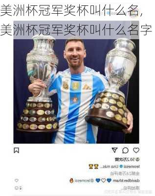 美洲杯冠军奖杯叫什么名,美洲杯冠军奖杯叫什么名字