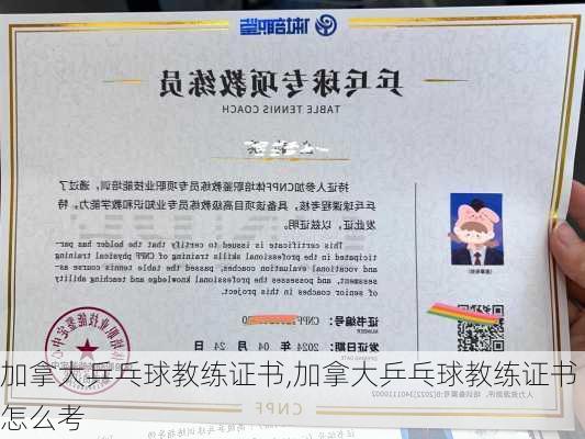 加拿大乒乓球教练证书,加拿大乒乓球教练证书怎么考