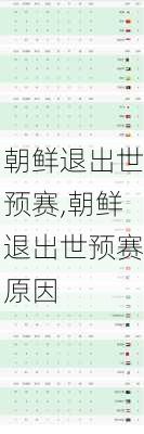 朝鲜退出世预赛,朝鲜退出世预赛原因