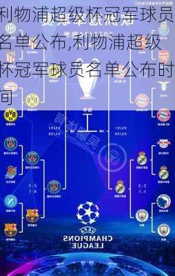 利物浦超级杯冠军球员名单公布,利物浦超级杯冠军球员名单公布时间