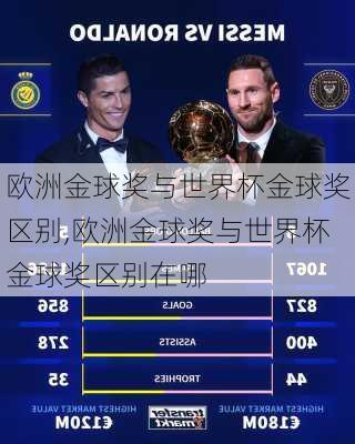 欧洲金球奖与世界杯金球奖区别,欧洲金球奖与世界杯金球奖区别在哪