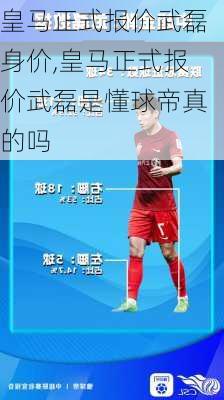 皇马正式报价武磊身价,皇马正式报价武磊是懂球帝真的吗