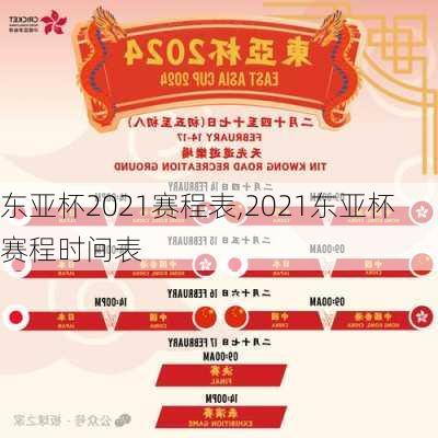 东亚杯2021赛程表,2021东亚杯赛程时间表