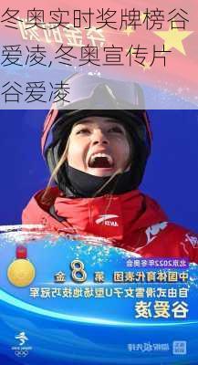 冬奥实时奖牌榜谷爱凌,冬奥宣传片谷爱凌