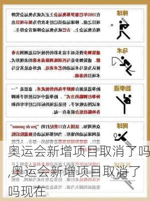 奥运会新增项目取消了吗,奥运会新增项目取消了吗现在