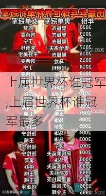 上届世界杯谁冠军,上届世界杯谁冠军最多