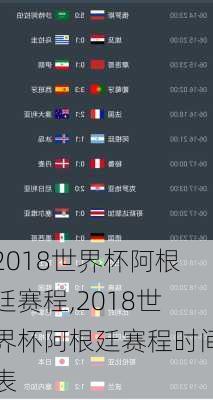 2018世界杯阿根廷赛程,2018世界杯阿根廷赛程时间表