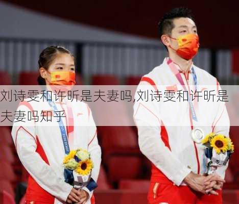 刘诗雯和许昕是夫妻吗,刘诗雯和许昕是夫妻吗知乎