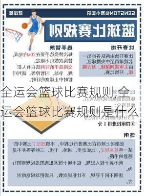 全运会篮球比赛规则,全运会篮球比赛规则是什么