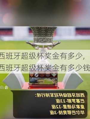 西班牙超级杯奖金有多少,西班牙超级杯奖金有多少钱