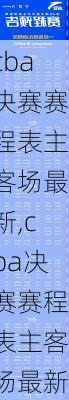 cba决赛赛程表主客场最新,cba决赛赛程表主客场最新