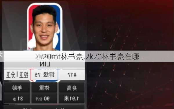 2k20mt林书豪,2k20林书豪在哪