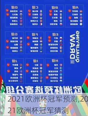 2021欧洲杯冠军预测,2021欧洲杯冠军猜测