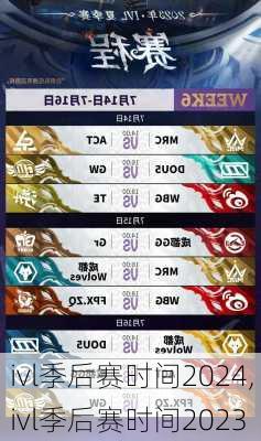 ivl季后赛时间2024,ivl季后赛时间2023