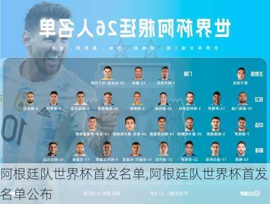 阿根廷队世界杯首发名单,阿根廷队世界杯首发名单公布