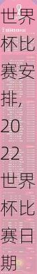 2022世界杯比赛安排,2022世界杯比赛日期