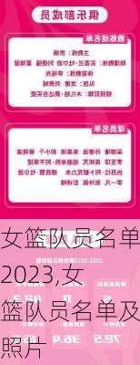 女篮队员名单2023,女篮队员名单及照片