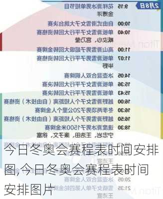 今日冬奥会赛程表时间安排图,今日冬奥会赛程表时间安排图片