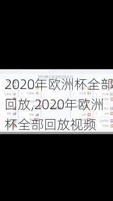 2020年欧洲杯全部回放,2020年欧洲杯全部回放视频